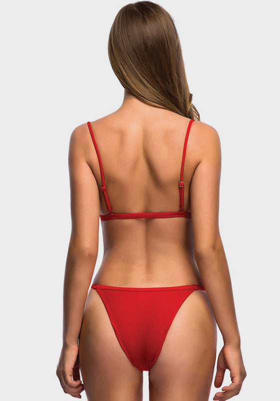 Tiara Red Low Waist Bikini Tiara Red Low Waist Bikini