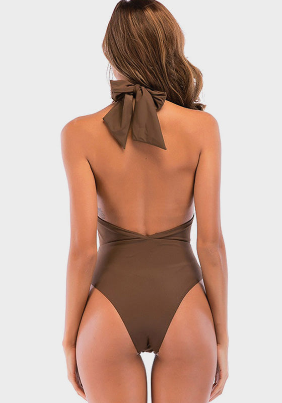 Aqua Wrap Halter Neck One Piece Aqua Wrap Halter Neck One Piece