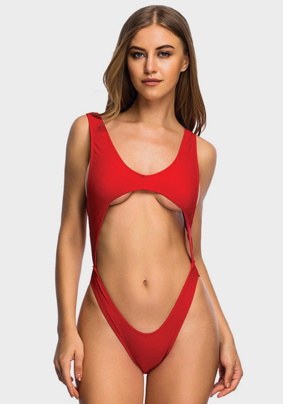 Pink Tummy Cut Out One Piece Pink Tummy Cut Out One Piece